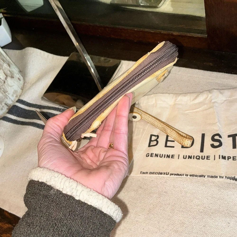 NWT Bed Stu TEMPLETON II Tang Nectar Delux Crossbody Wallet Clutch Retail $185 - Picture 8 of 14